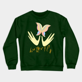 Letting out a butterfly Crewneck Sweatshirt